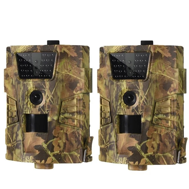 2-Pack 12MP-1080P Hunting Trail Camera For Outdoors-90 Degree Wide Angle and 100ft Detection Range-0.1s Trigger Time-Waterproof