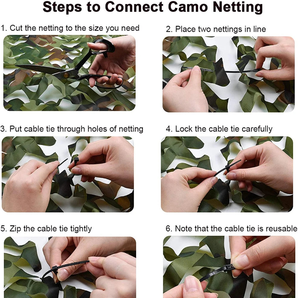 Quality Woodland Camo Netting -Sunshade-Hunting-Shooting
